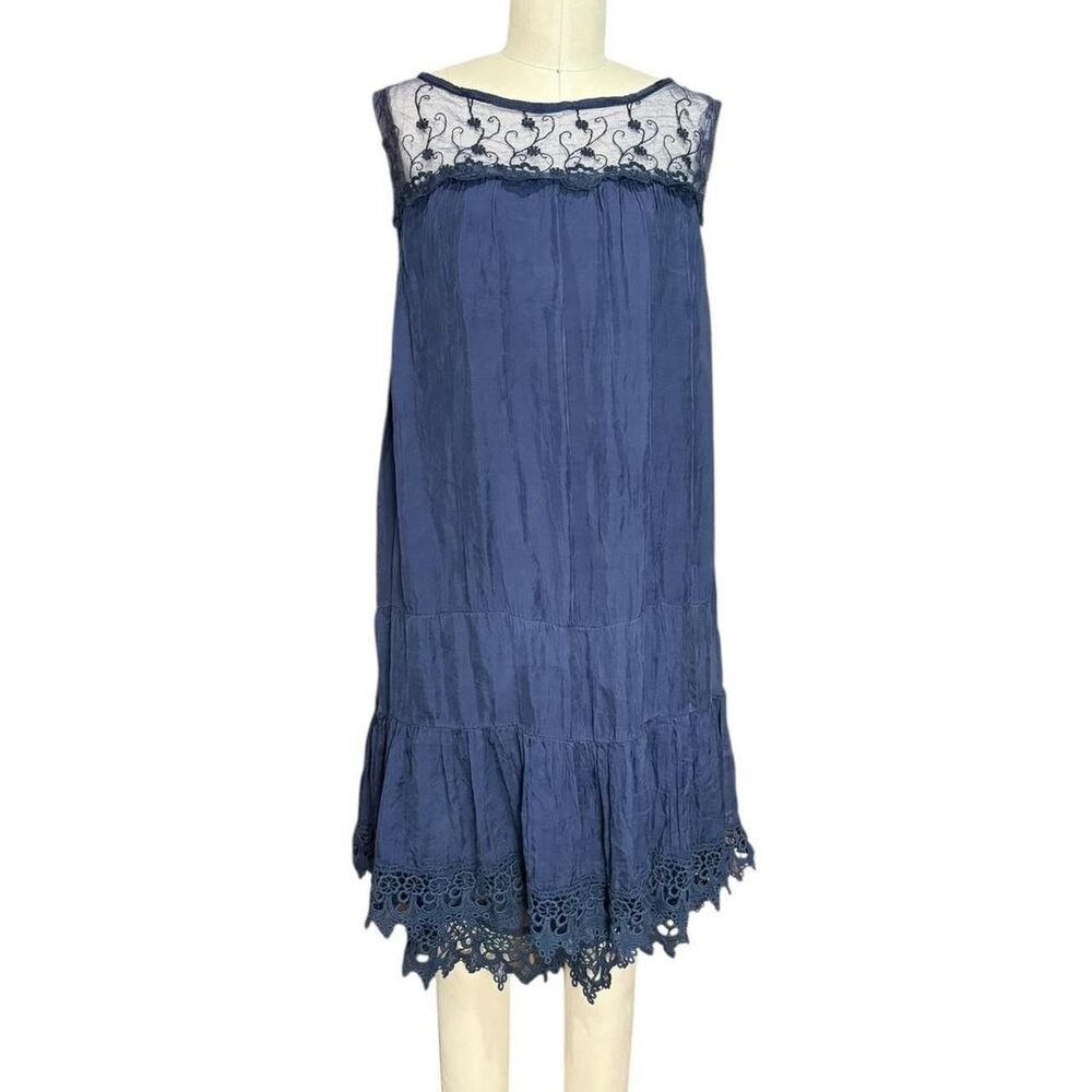 Pronto-uomo Women's Blue and Navy Dress